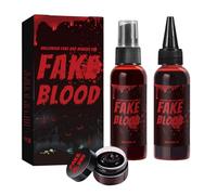 Blood falso di Halloween - FOCOLO DI LIBILIO DI LIQUIDE REAListica | 60 ml di proposta horror lavabile con un effetto di colore rosso intenso per la decorazione di feste per festival costumi di costum