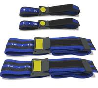 Blood Flow Restriction Bands per braccia gambe glutei Occlusion Training guadagnare muscoli senza peso pesante, cinghie elastiche a sgancio rapido (4, blu)