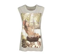 Blood Is The New Black Canotta Altalena di Pneumatici Donna (NS8122)