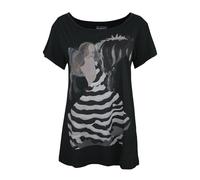 Blood Is The New Black Maglietta Strisce e Stalloni Donna (NS8069)