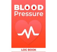Blood Pressure Log Book, Large Print, for Daily Tracking, Blood Sugar, Journal, Tracker, Record Log, Monitors for Home Use, Cuff, Twice a Day, Blood ... 110 Pages, Love with Heart Rate Red Cover