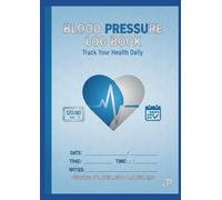 Blood pressure log book| with personal details|80 pages