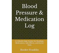 Blood Pressure & Medication Log: A 6-Month Daily Tracker for Readings, Medications, Side Effects, and Doctor Visits