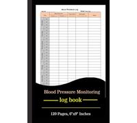 Blood Pressure Monitoring Log Book: Simple Daily BP Tracker for Home Use | Hypertension Journal for Adults & Seniors