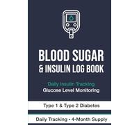 Blood Sugar & Insulin Log Book for Diabetics: Daily Glucose Tracker | Before & After Meal Readings, Insulin Dose, Carb Count, A1C Progress & Lifestyle Notes | For Type 1 & Type 2 Diabetes
