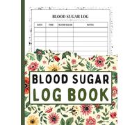 Blood Sugar Log Book: Daily Glucose Tracker for Recording Readings, Time, and Notes | Simple Diabetes Monitoring Journal