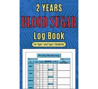 Blood Sugar Log Book: Glucose Tracker for Type 1 and Type 2 Diabetes | Diabetic Health Management Records | 120 Pages, 6x9 inches