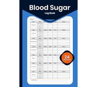Blood Sugar Log Book: Large Print Weekly Blood Sugar Record & Monitor - 2-Year Glucose Tracker - 4 Times Daily Before & After Meals