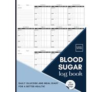 Blood Sugar Log Book: Tracker for Monitoring Glucose Levels | Simple & Easy-to-Use Diabetes Journal | Track Your Daily Blood Sugar & Meals for A Better Health Over 52 Weeks | Large Print
