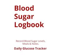Blood Sugar Logbook | Daily Glucose Tracker: Record Blood Sugar Levels, Meals & Notes. | Red Text Edition | Large Print [ 8.5 × 11 ]