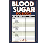 Blood Sugar Tracking Logbook: An Easy-to-Use Daily Tracker for Monitoring Glucose Levels, Simplify Your Blood Sugar Recording Routine and Stay on Top of Your Progress, 6" x 9"