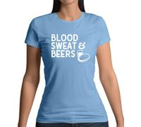 Blood Sweat And Beers - Maglietta Donna - Giocatore Di Rugby Amore Nazioni Sei 6