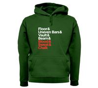Blood Sweat And Chalk - Felpa Per Adulti - Palestra Ginnastica Travi Vault Bars
