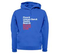 Blood Sweat And Chalk - Felpa Per Adulti - Palestra Ginnastica Travi Vault Bars