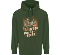Blood Sweat And Gears Motocross Dirt Bike Uomo Felpa