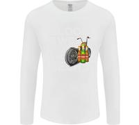 Blood Sweat Bikes & Beer Divertente Maglietta A Maniche Lunghe Uomo
