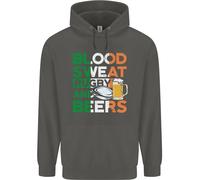 Blood Sweat Rugby E Birre Irlanda Divertente Felpa Per Bambini