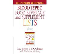 Blood Type O Food, Beverage and Supplement Lists