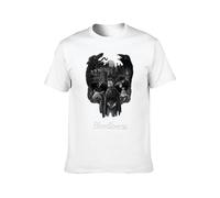 Bloodborne Game Grant Poster for Funny Novelty Casual Round Neck T Shirt White M