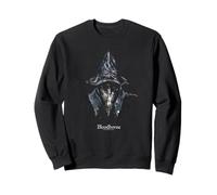 Bloodborne Hunter Portrait with Logo Dark Video Game Felpa