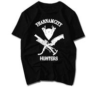 Bloodborne T-Shirt Mens Fashion White Color Short Cartoon Bloodborne Logo T Shirt Top Tees Tshirt T-Shirt Black M
