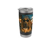 Bloodhound bere caffè freddo divertente amante dei cani Bicchiere termico in acciaio inox doppia parete