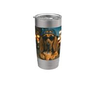 Bloodhound bere caffè freddo divertente amante dei cani Bicchiere termico in acciaio inox doppia parete