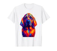 Bloodhound Dog Colorful Dog Lover Pop Art Maglietta