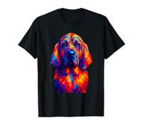 Bloodhound Dog Colorful Dog Lover Pop Art Maglietta