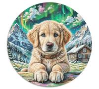 Bloodhound - Puzzle rotondi da 1000 pezzi, per bambini e adulti, regalo per la famiglia, forma unica impossibile per giochi di sfida unici, 1000 pezzi (67,5 x 67,5 cm)