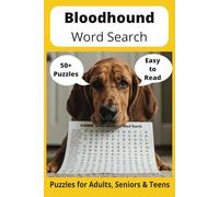 Bloodhound Word Search Puzzle Book: Word Searches with Easy to Read Print about Bloodhounds, Loving Pets, Training and More | 6x9 inches, 110 pages ... Gift for Vacations, Holidays and Free Times