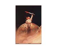 Bloodstone di Frazetta, Frank Poster su tela, decorazione da parete, camera da letto, ufficio, idea regalo 50 x 75 cm
