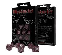 Bloodsucker Scarlatto RPG Dadi Set 7 Poliedrico Shimmer Rosso Q-WORKSHOP