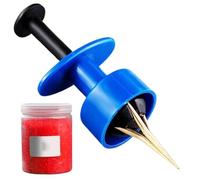 Bloodworm - Clip anti-lombrichi, in antiruggine, antiscivolo, strumento da pesca portatile con elastici e design a 4 artigli per una pesca efficiente, supporto per esche vive per agganciare, 1