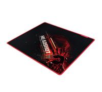 BLOODY B-070 Large [17in x 14in] Sized Gaming Surface & Esports Mouse Pad for Speed - Smooth Cloth Surface - Anti-Slip Rubber Base - (Black) - Texture