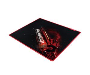 BLOODY B-070 Large [17in x 14in] Sized Gaming Surface & Esports Mouse Pad for Speed - Smooth Cloth Surface - Anti-Slip Rubber Base - (Black) - Texture