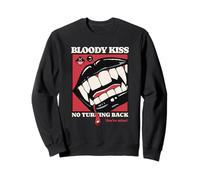 Bloody Kiss Vampire Fangs Goth Horror Dark Romance Estetica Felpa