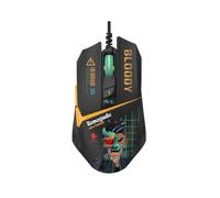 Bloody Mouse da gioco W63 Max RGB, 12.000 CPI, sensore BC3332-A, frequenza di rapporto 2000 Hz, memoria integrata 4 m, regolazione LOD, cavo intrecciato leggero - Renegade Edition