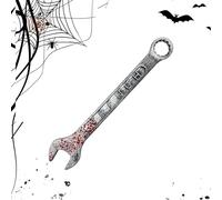 Bloody Pretend Wrench Toy - Scary Decoration Piece for Haunted Attraction Scenes | Faux Metal with Red Stain Detail, Cosplay Costume Addition for Parties Bars Role Play Nights Festivals Escape