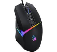 Bloody W60 Active Gaming Mouse con 1000 CPI USB attivo, 4-type LOD interruttore di impostazione, 5 effetti di luce RGB virtuali, ruota in gomma a doppia iniezione