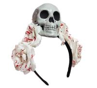Bloody Witch Costume Hair Hoop Day Of The Dead Dark Blood Skull Hairling Per Lo Spettacolo Dal Carnivals Halloween Halloween Women Scheletro