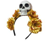 Bloody Witch Costume Hair Hoop Day Of The Dead Dark Blood Skull Hairling Per Lo Spettacolo Dal Carnivals Halloween Halloween Women Scheletro