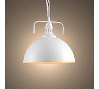 BLOOHK Lampada a sospensione a cupola in stile industriale, lampada a sospensione in metallo nero opaco, lampada da soffitto con catena regolabile da 39,4" per isola cucina, sala da pranzo, bar, caffe