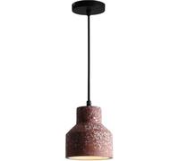 BLOOHK Lampada a sospensione in terrazzo, lampada a in cemento industriale da soffitto moderna e minimalista nordica for isola cucina, sala pranzo, bar(Pink)