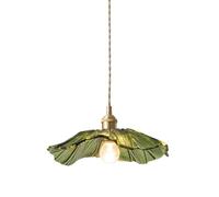 BLOOHK Lampadario Moderno a Sospensione con Fiori Verdi, Altezza Regolabile, lampadario Floreale, lampadario Decorativo Unico for Sala da Pranzo, Soggiorno e Camera da Letto