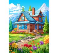 Bloom and Home: 500 Pages of Peaceful Farmhouse Scenes for Kids and Adults.: A soothing escape into rustic scenery and fields full of color.