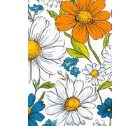 Bloom Brilliance: A Notebook of Colorful Floral Beauty: 110 Pages of Bold & Bright Flowers for Writing, Planning & Creativity