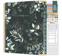 bloom daily planners Hardcover Planner 2027 (21,6 x 27,9 cm) da gennaio a dicembre 2027, agenda per obiettivi da donna, agenda mensile e settimanale ispiratrice, verde eucalipto