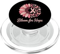 Bloom for Hope - Supporto per il cancro al seno, con girasole, nastro rosa PopSockets PopGrip per MagSafe