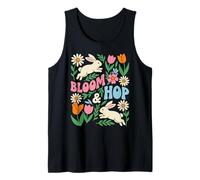 Bloom & Hop - Coniglietto Pasquale con Motivo Floreale Primaverile Canotta